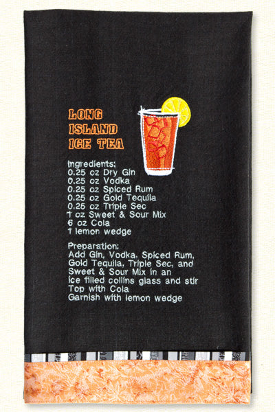 [PRE-ORDER] Cocktail Recipe Towels Embroidery Collection