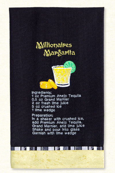 [PRE-ORDER] Cocktail Recipe Towels Embroidery Collection