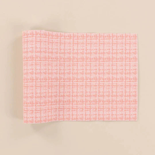Pink Plaid Leather