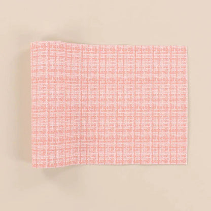 Pink Plaid Leather