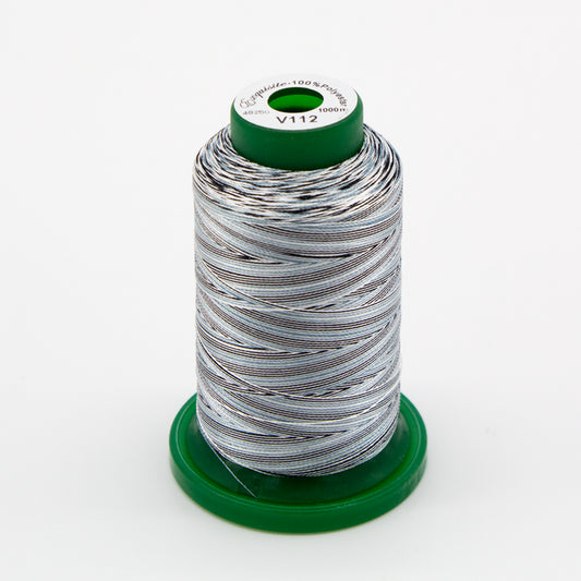 Exquisite® Variegated Thread - V112 Salt' N Pepper