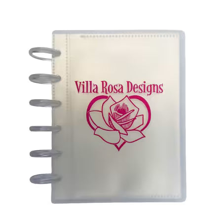 Discbound Storage Binder Clear With Villa Rosa Logo