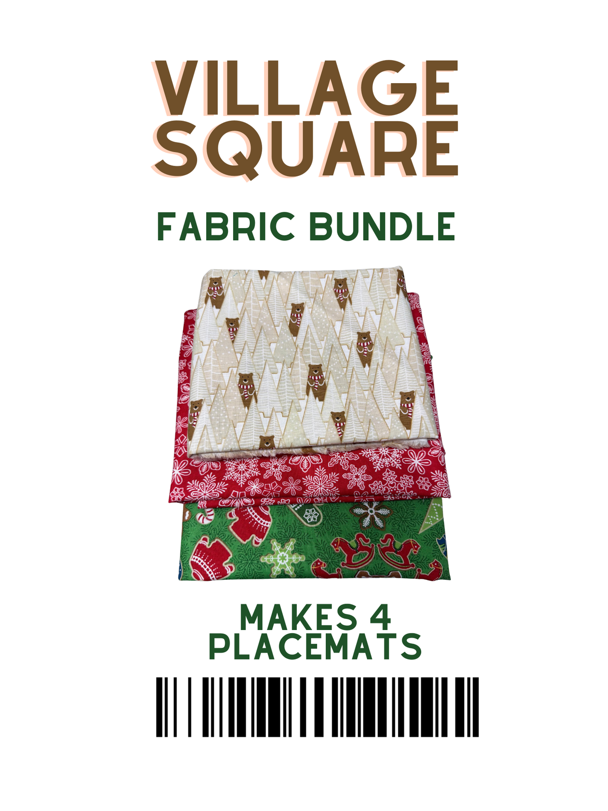 Village Square - Easy Placemats (Set of 4) - Fabric Kit - (IQ Designer/My Design Center)