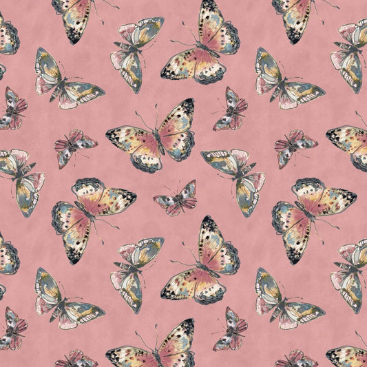 Nature's Serenade - Pink Butterflies - W105-024-115
