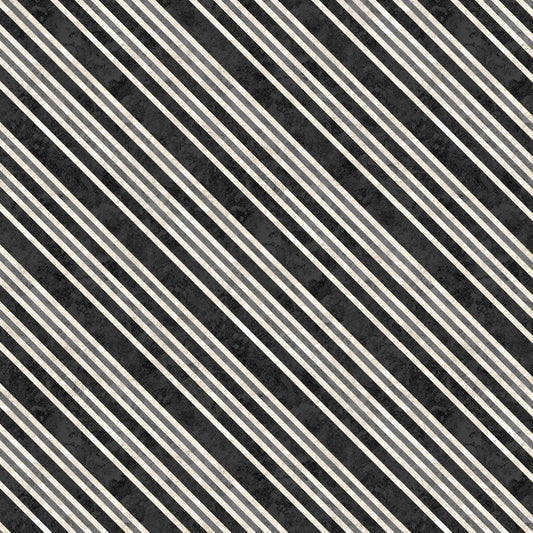 Poinsettia Radiance - Diagonal Stripe Black - W110-011-707