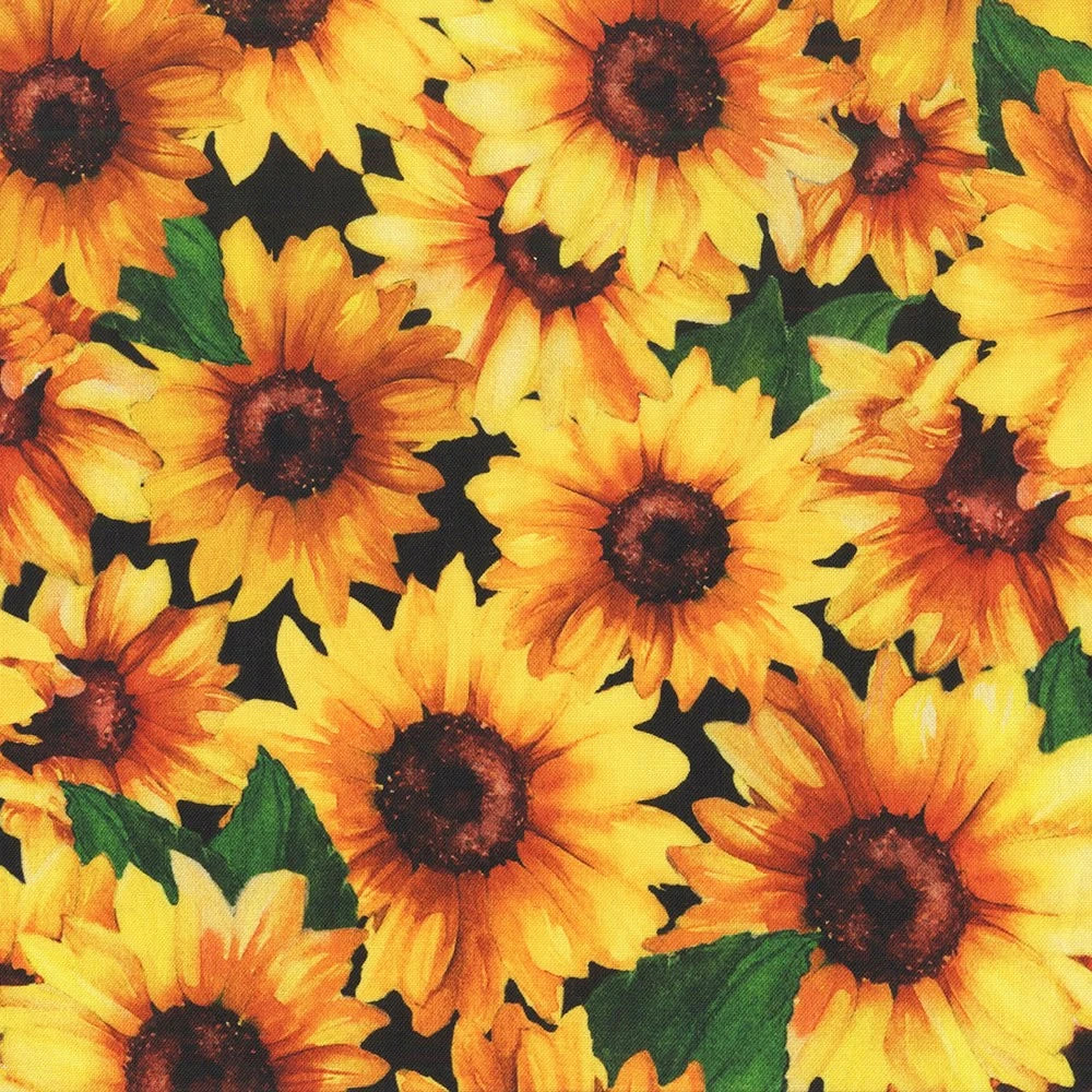 Sunshine Whispers - Large Sunflowers Wide Back 107"/108" - 3081 9052 952