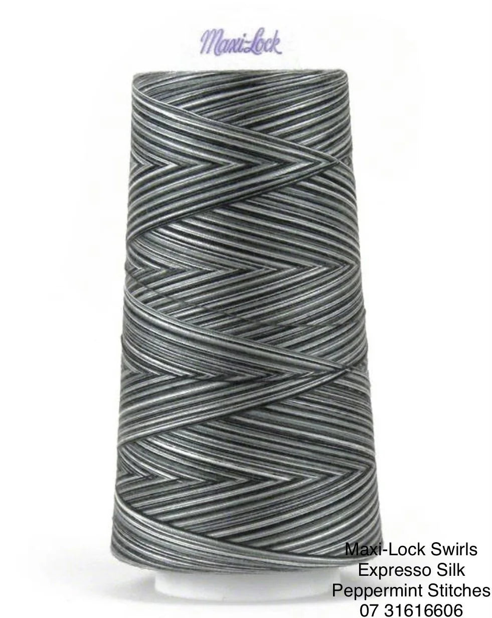 Maxi-Lock Ploy Variegated 50wt Thread 3000yds - Espresso Silk - ML53V-M63