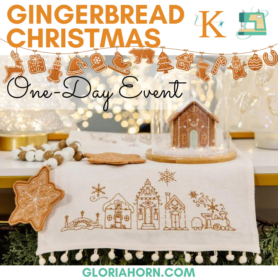 Gingerbread Christmas Machine Embroidery