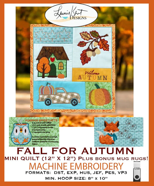 Fall For Autumn - Embroidery Designs