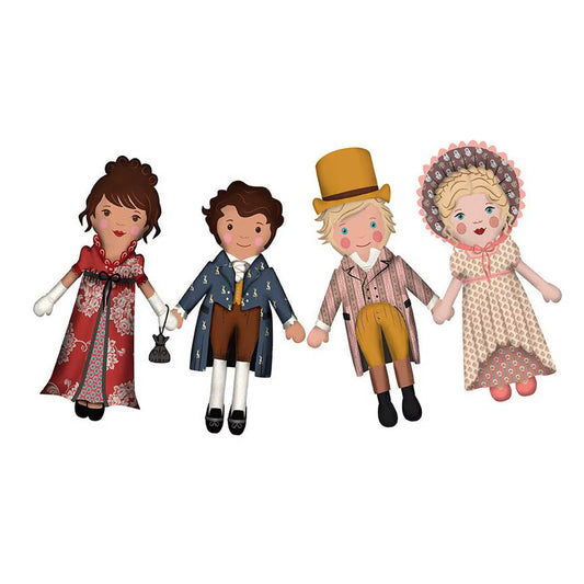 Machine Embroidery Jane Austen Ladies and Gents Dolls