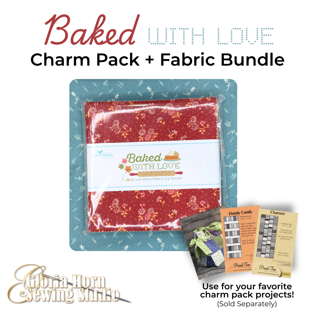 Raindrop Baked with Love — Charm Pack + Fabric Bundle