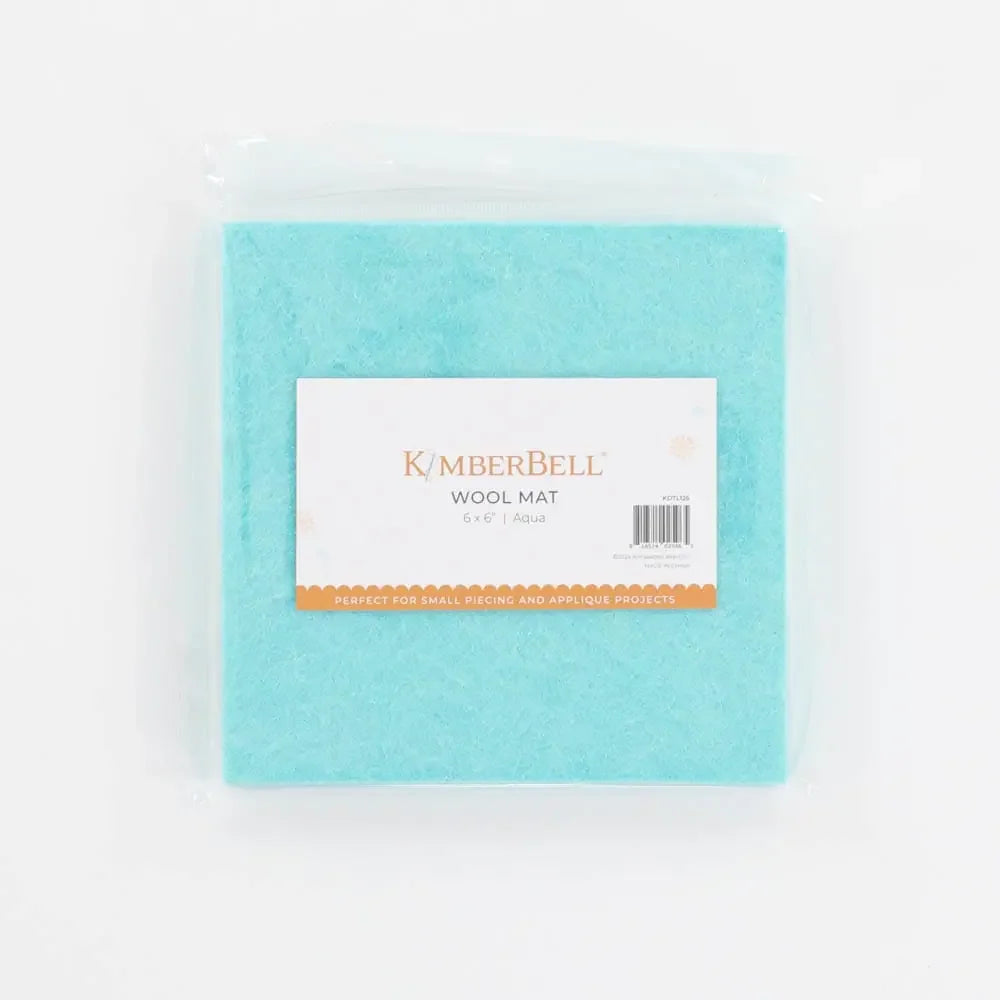 Wool Mat 6x6" Aqua