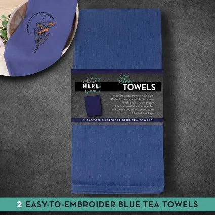 Blue Tea Towel - 2ct