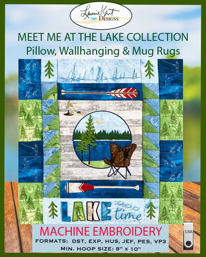 Meet Me At The Lake Collection - Machine Embroidery USB