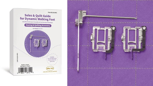 Dynamic Walking Foot Soles for BLSA-WF 1/4 inch Quilt Guide and Stitch in Ditch and Long Quilting Guide