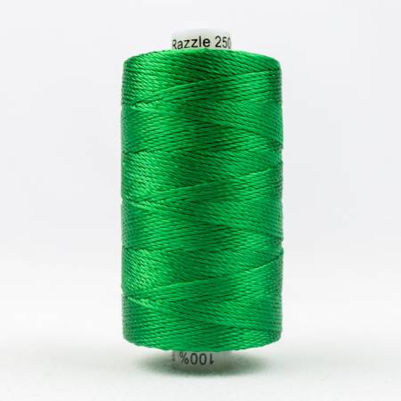 Razzle 8wt 6ply Rayon 250yd Brilliant Green
