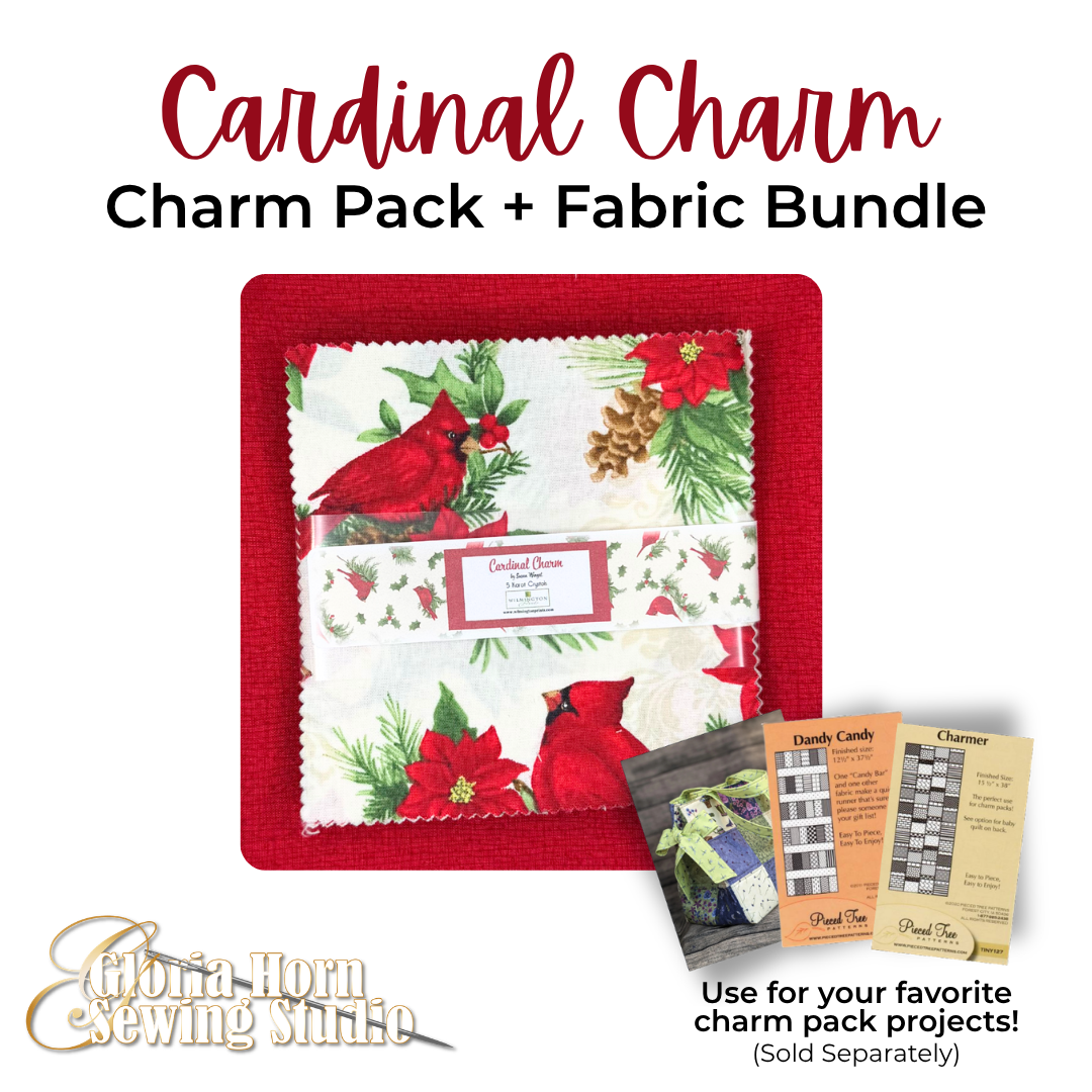 Cardinal Charm — Charm Pack + Fabric Bundle