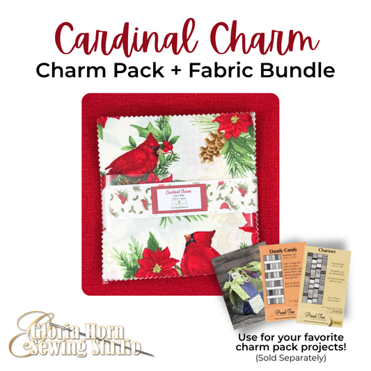 Cardinal Charm — Charm Pack + Fabric Bundle