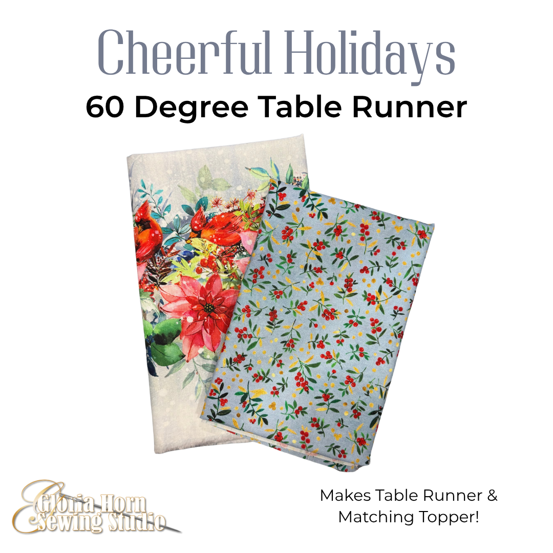 Cheerful Holidays — 60 Degree Table Runner Fabric Kit