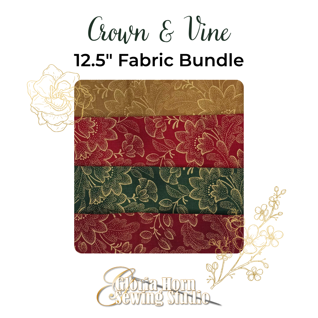 Crown & Vine - Fabric Bundle | Four 12.5” x WOF