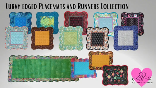 Curvy Edged Placemats and Runners Collection
