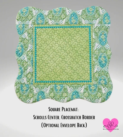 Curvy Edged Placemats and Runners Collection