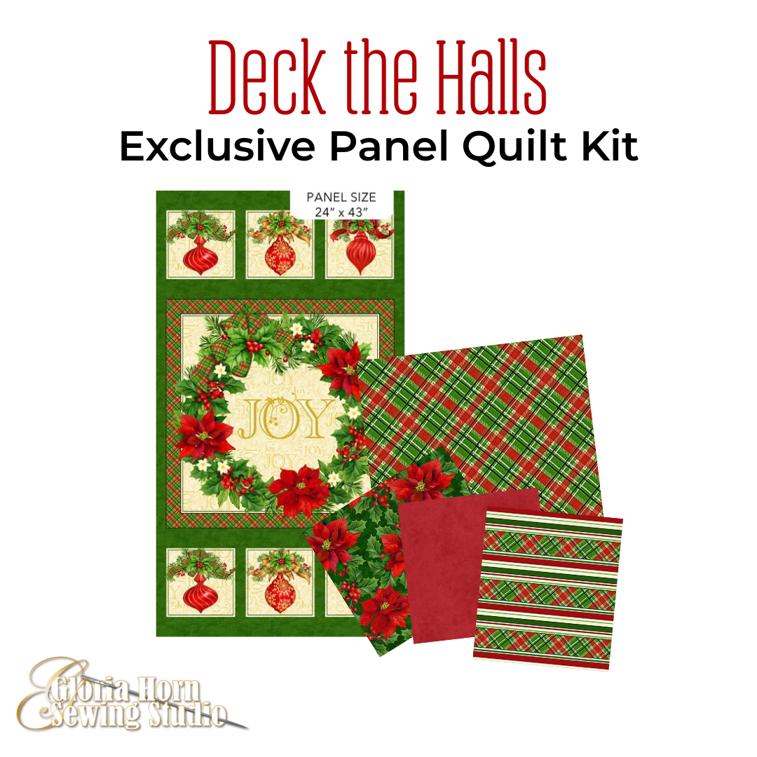Deck the Halls — Gloria’s Exclusive Panel Quilt Kit