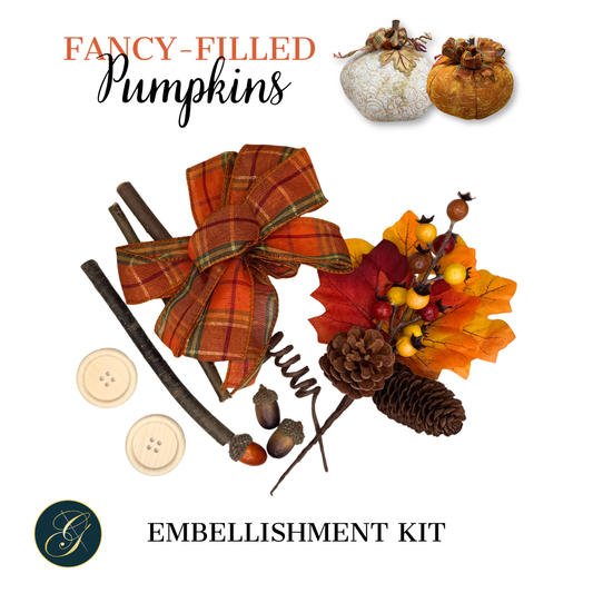 Fancy-Filled Pumpkin Embellishment Kit