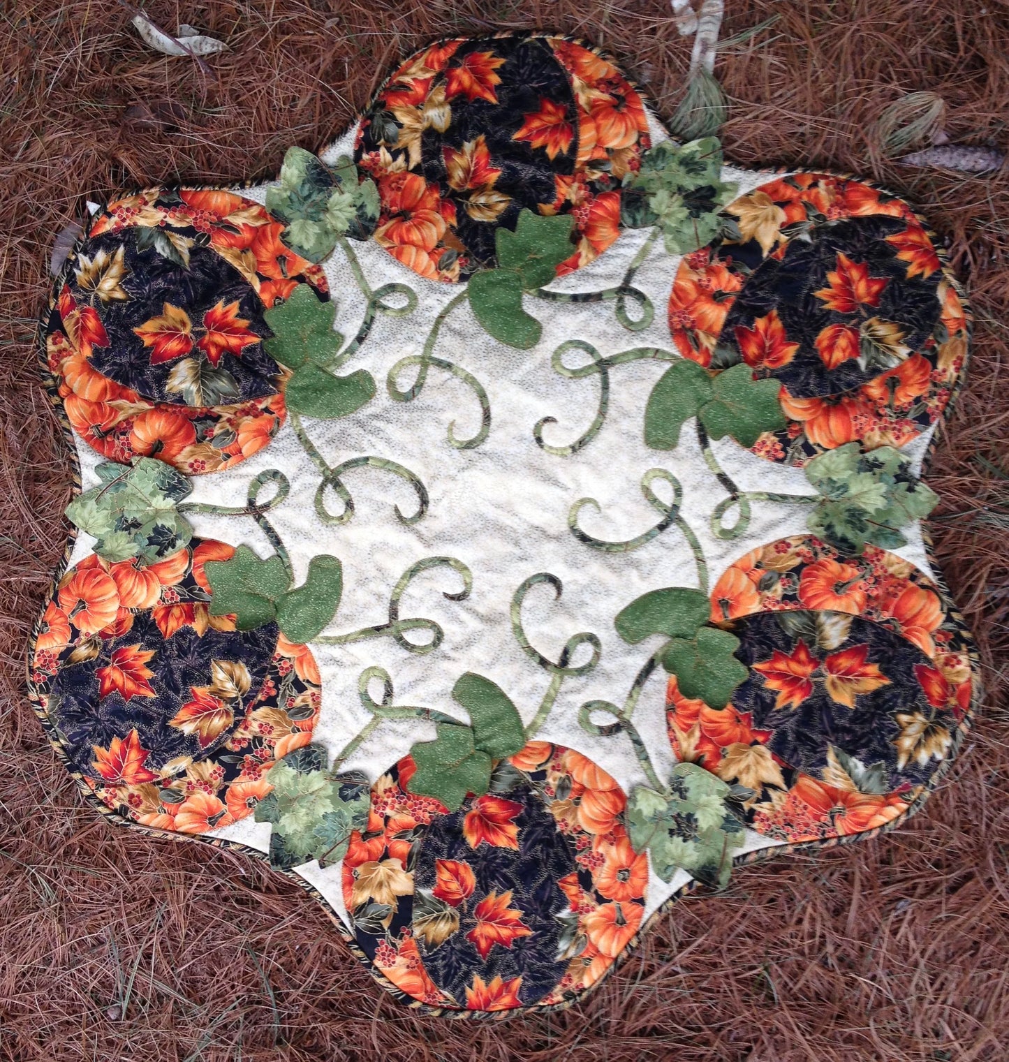 Pumpkin Leaves All Around