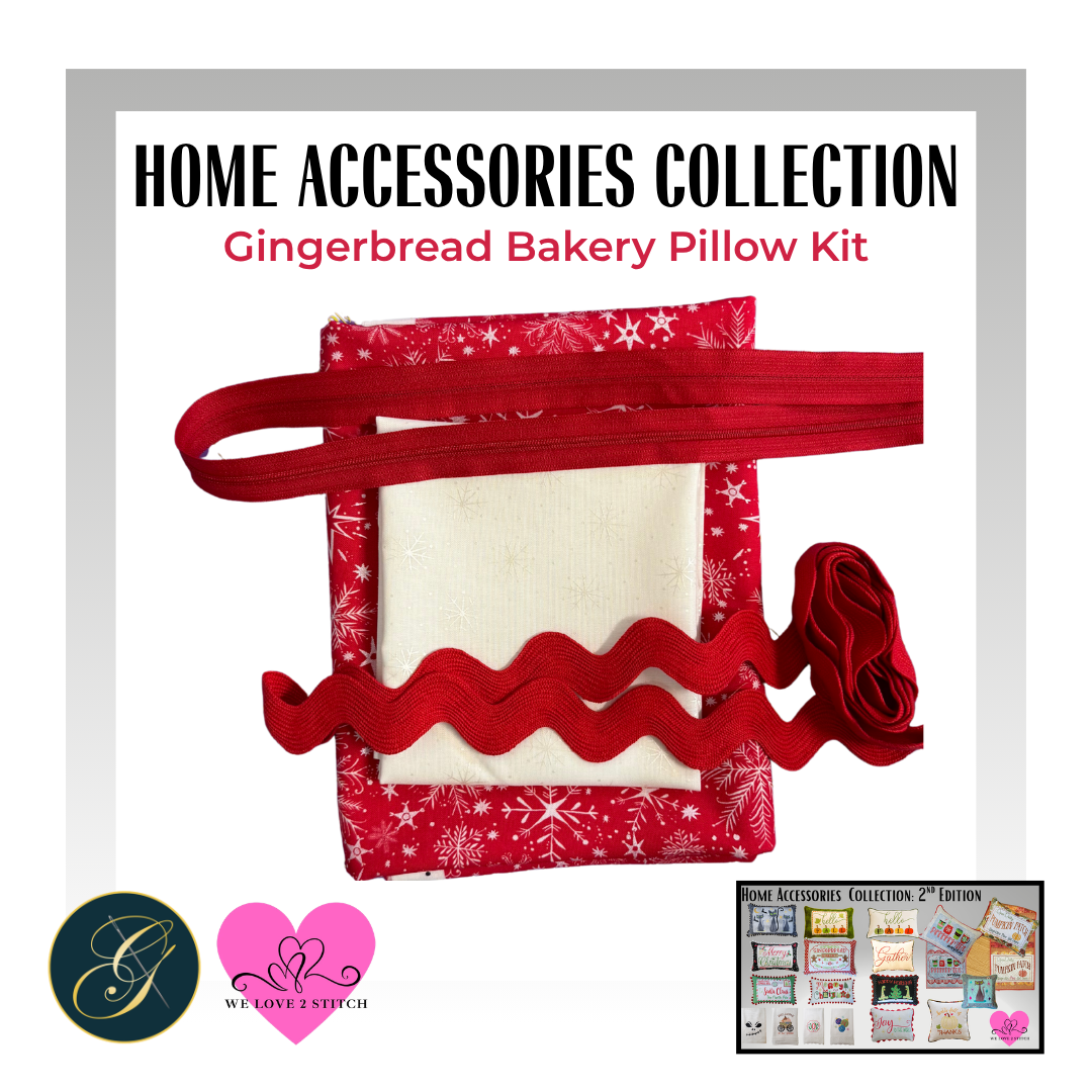 Gingerbread Bakery Pillow Fabric Kit