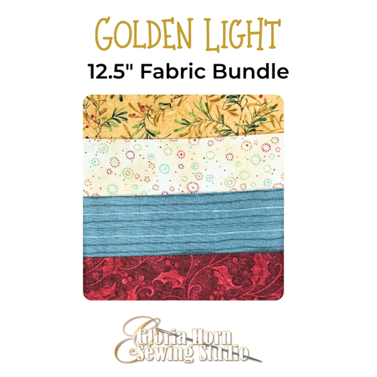Golden Light - Fabric Bundle | Four 12.5” x WOF