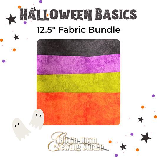 Halloween Basics - Fabric Bundle | Four 12.5” x WOF