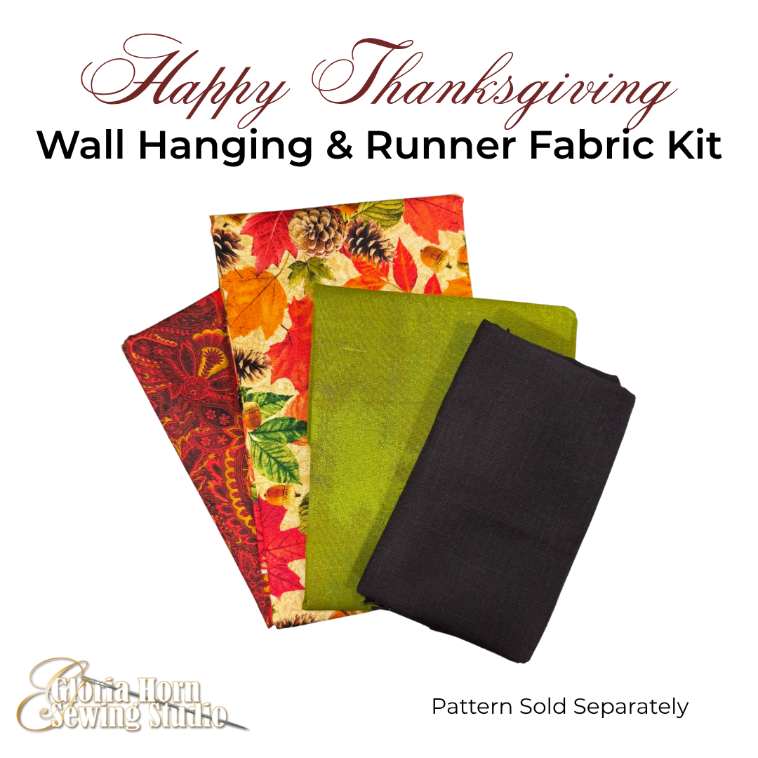 Happy Thanksgiving Wall Hanging & Runner Fabric Kit
