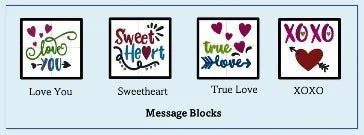 Scattered Hearts Embroidery Design Set