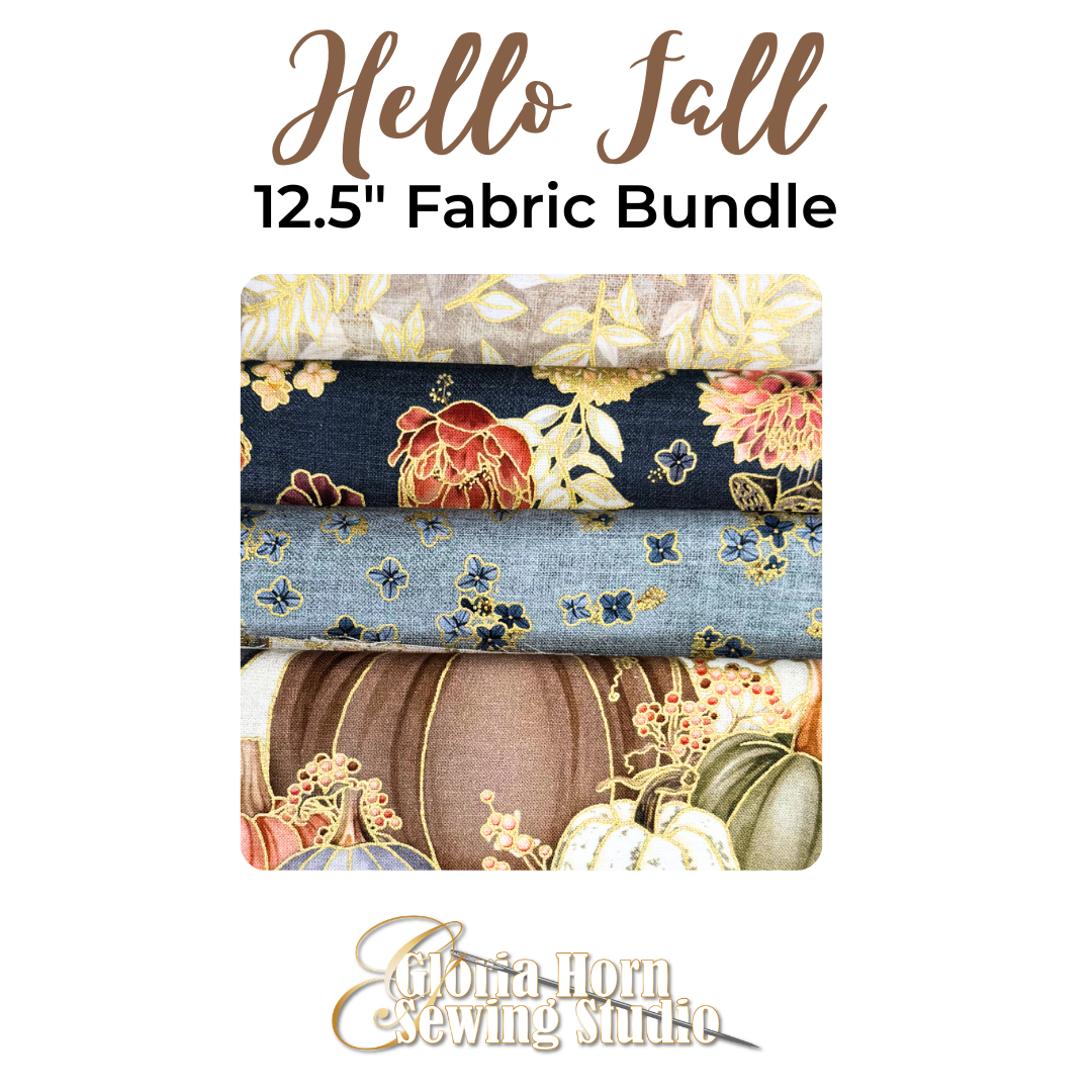 Hello Fall - Fabric Bundle | Four 12.5” x WOF