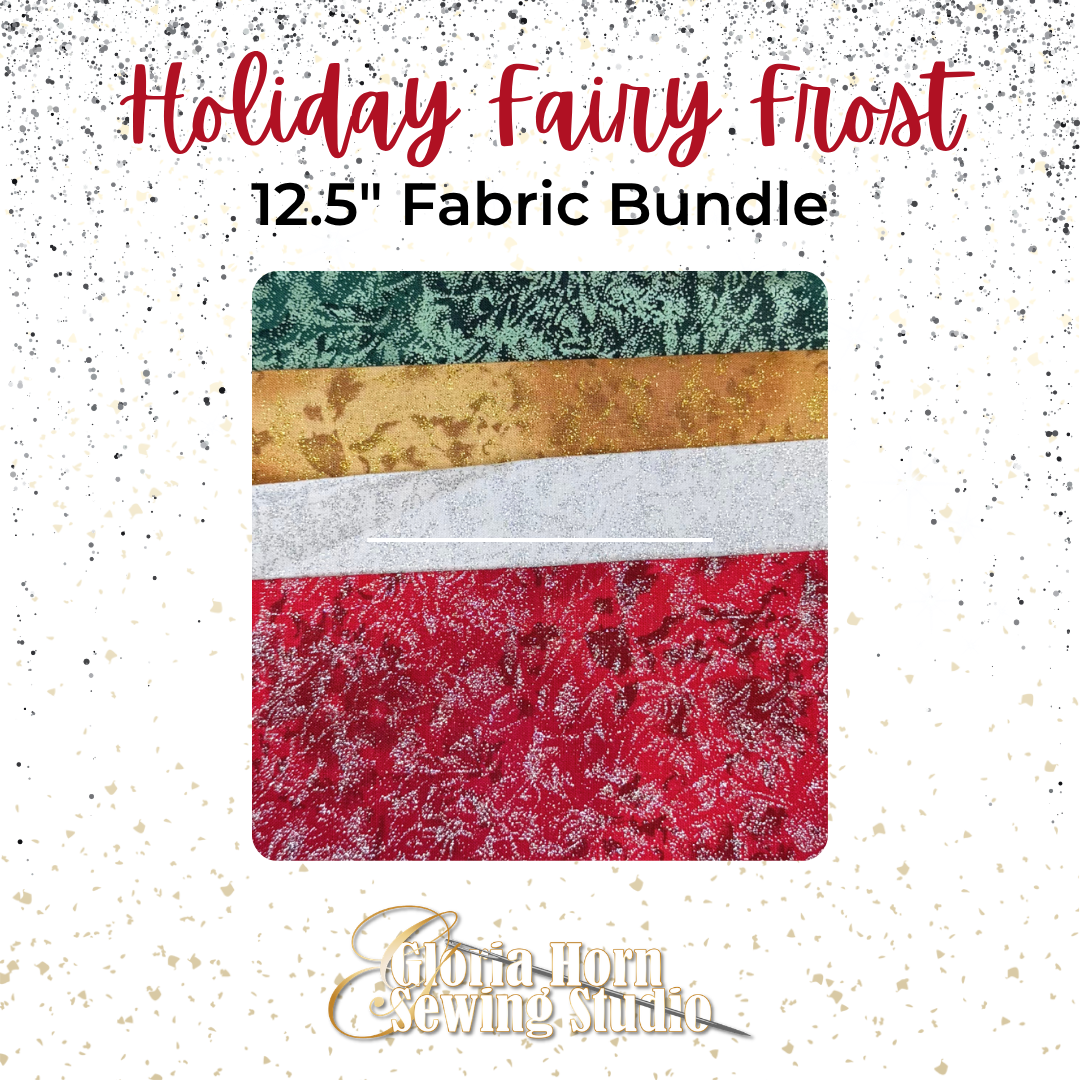 Holiday Fairy Frost - Fabric Bundle | Four 12.5” x WOF