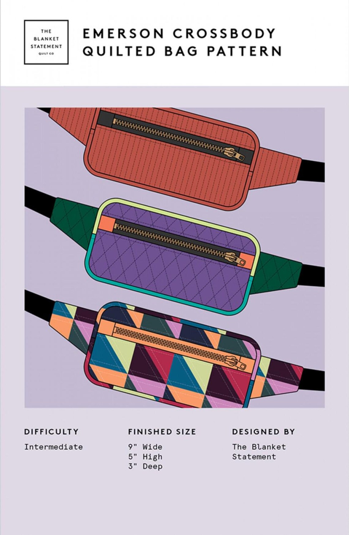 Emerson Crossbody Quilted Bag - Pattern