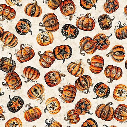 Decorative Pumpkin Toss - Cream - Jeepers Creepers - 2600 31010 E