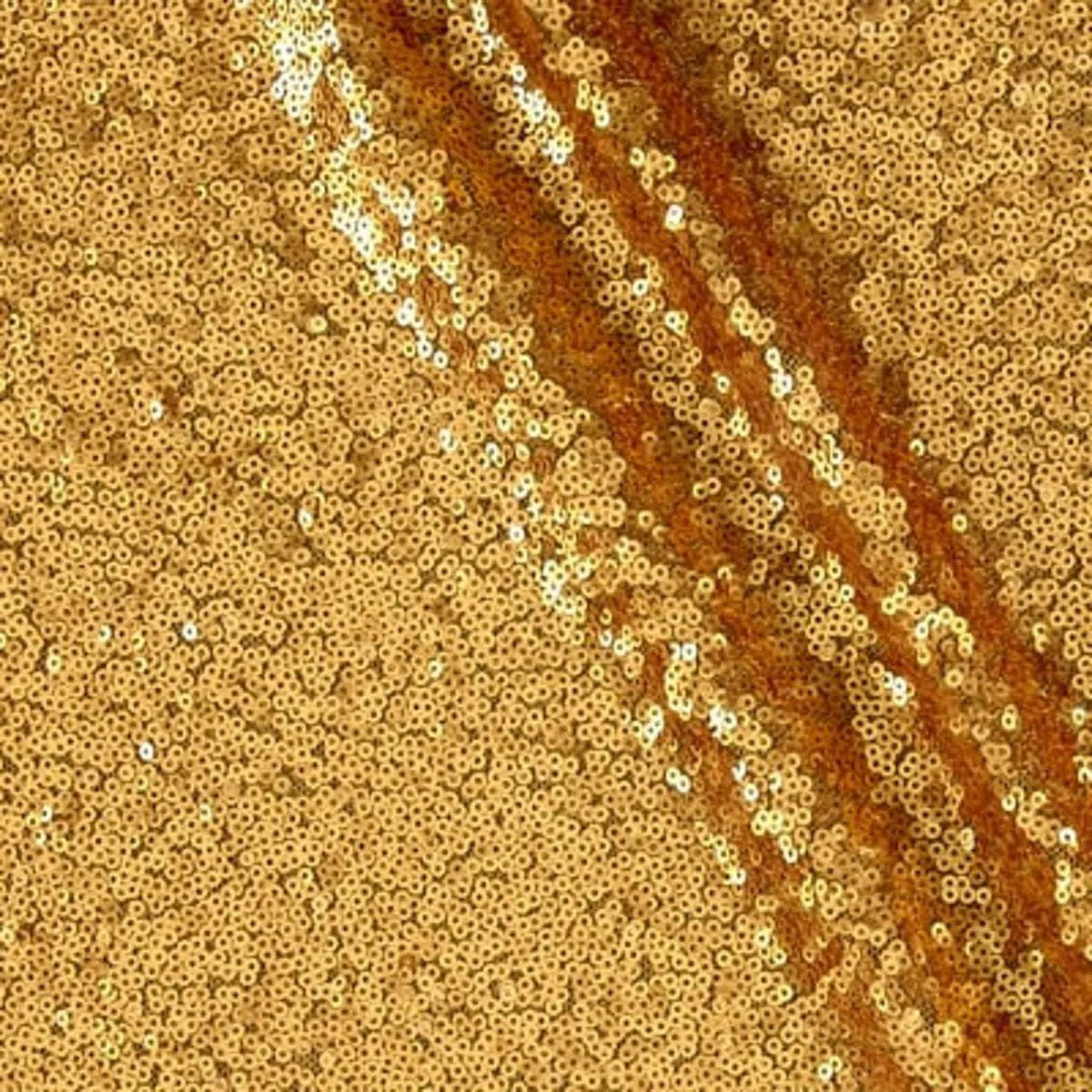 Gold Sequin Fabric - 1 Yard Cut
