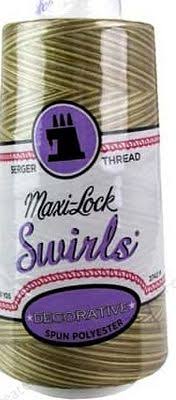Maxi-Lock Ploy Variegated 50wt Thread 3000yds - Butter Toffee - ML53V-M64