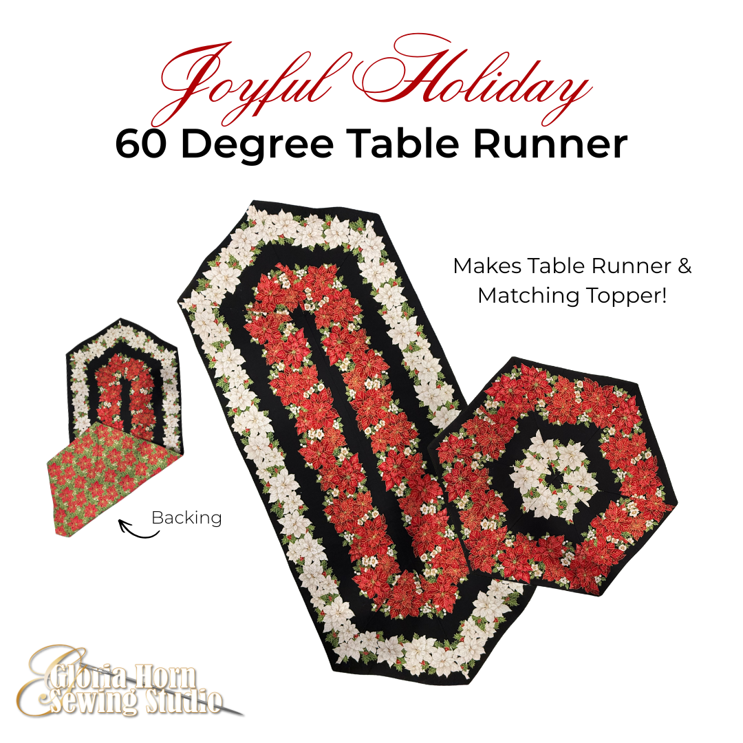 Joyful Holiday — 60 Degree Table Runner Fabric Kit