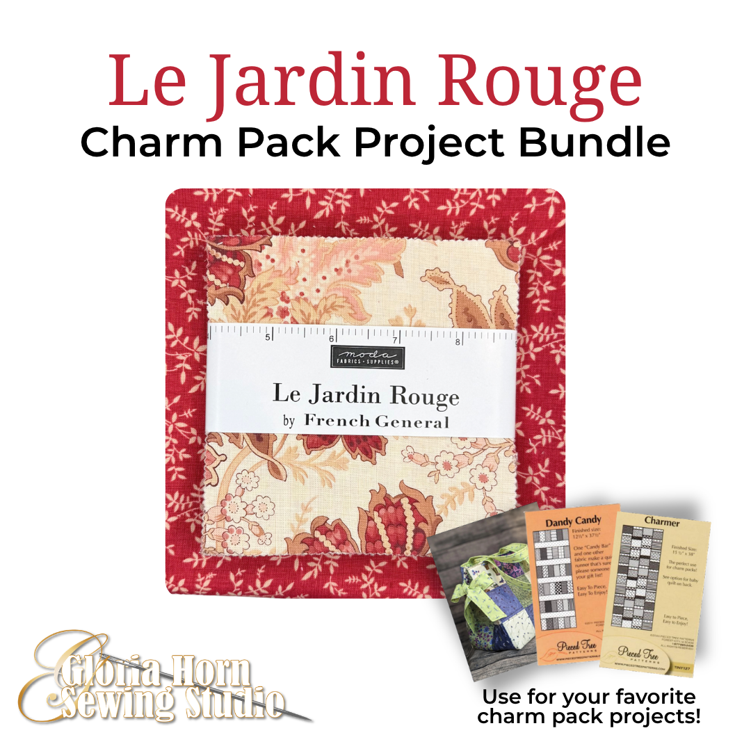 Le Jardin Rouge — Charm Pack + Fabric Bundle