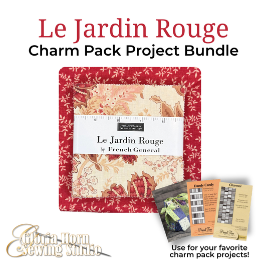 Le Jardin Rouge — Charm Pack + Fabric Bundle