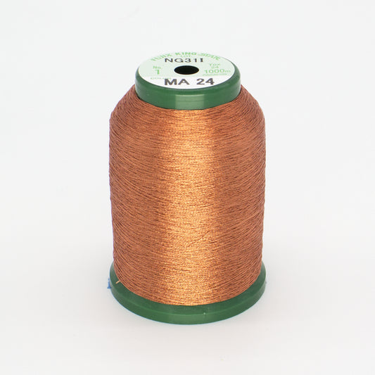 KingStar Metallic Embroidery Thread - Orange (MA24)