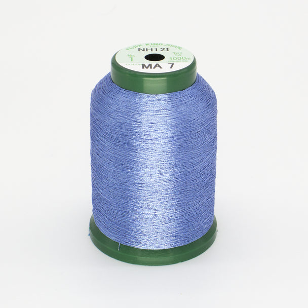 KingStar Metallic Embroidery Thread - Pacific Blue (MA7)