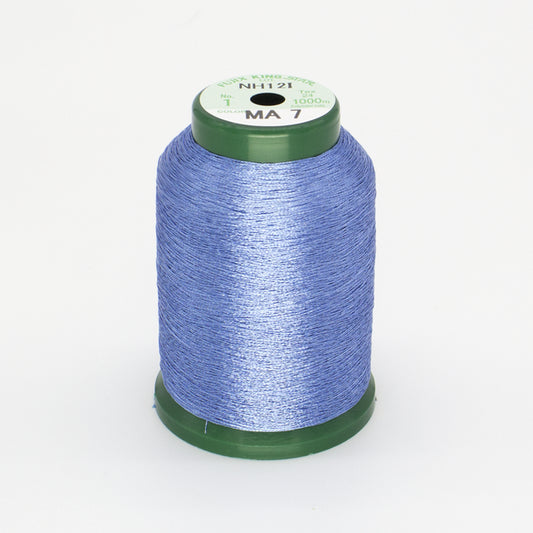 KingStar Metallic Embroidery Thread - Pacific Blue (MA7)