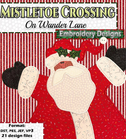 Mistletoe Crossing on Wander Lane - Embroidery Designs
