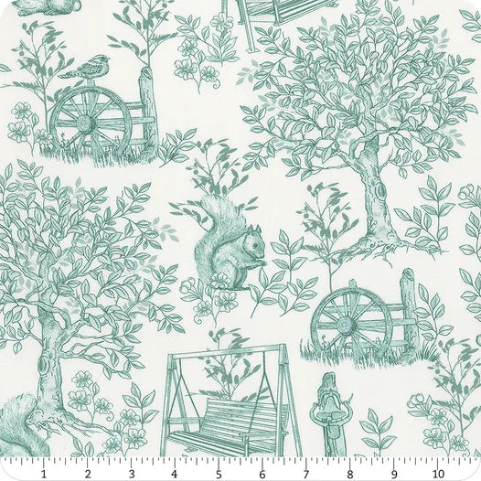 [SKINNY BOLT] Montgomery-Mountain Charm - Belle Toile White/Harbor - 16809-90