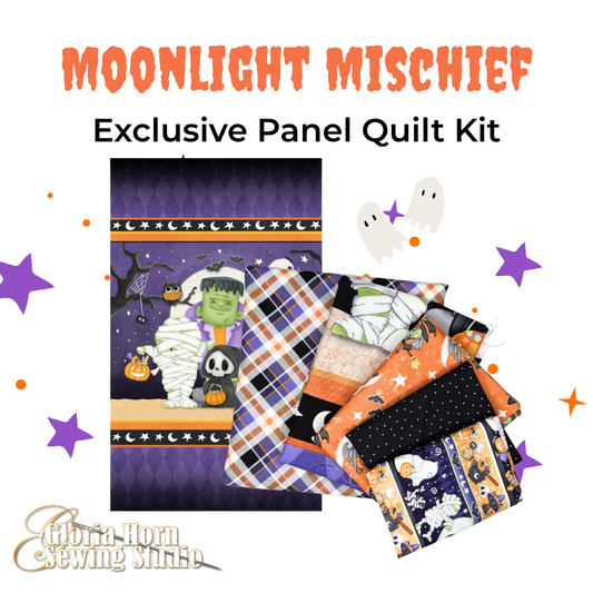 Moonlight Mischief - Gloria's Exclusive Panel Quilt Kit