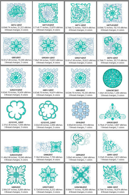 Morris Inspirations Set - Embroidery Designs
